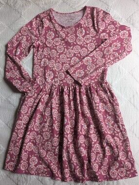 NWOT...Garnet Hill "Green Cotton" Girls Dress Size L